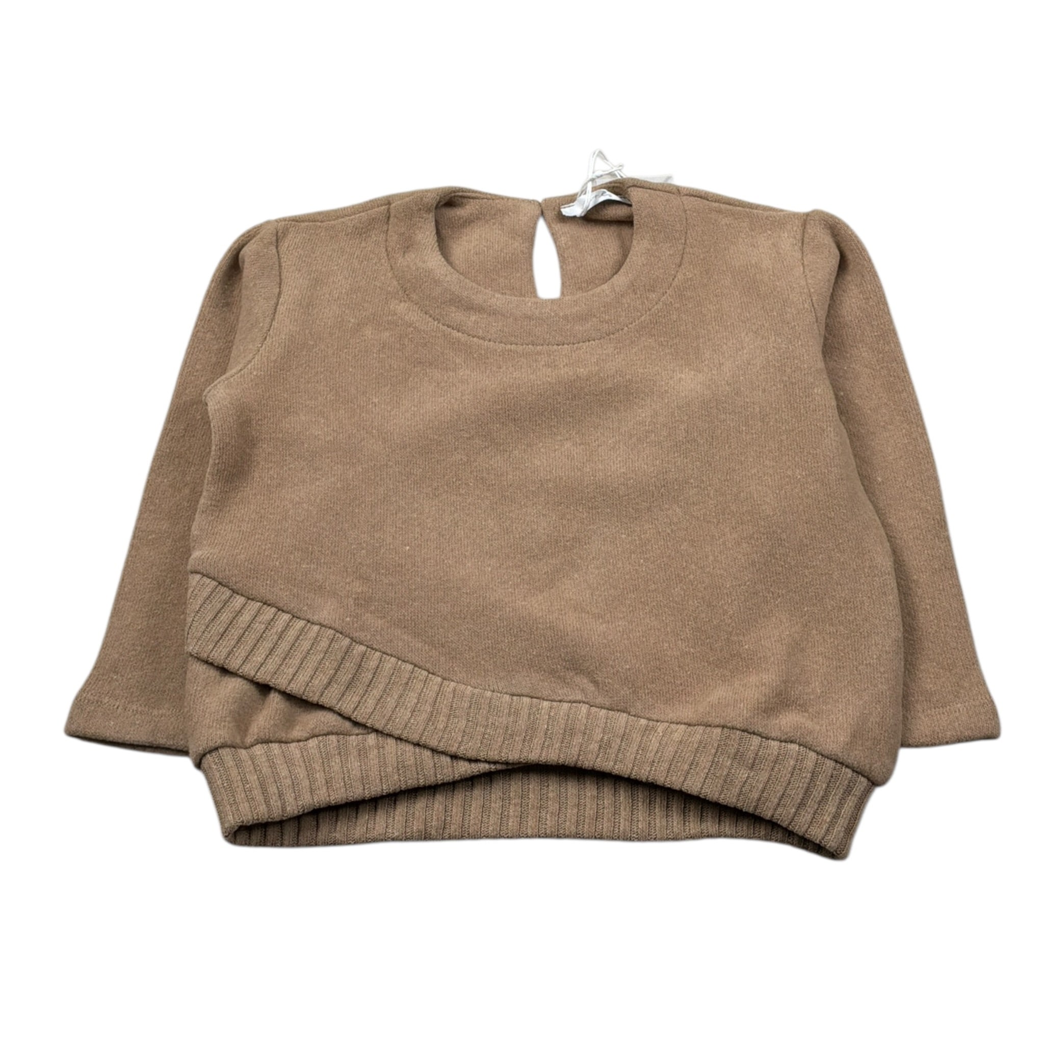 U+È Maglia Girocollo tinta unita Cammello per Bambina UE1881 CAMMELLO U+è 