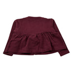 U+È Cardigan tinta unita Bordeaux per Neonata UE1954 BORDEAUX U+è 