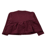 U+È Cardigan tinta unita Bordeaux per Neonata UE1954 BORDEAUX U+è 
