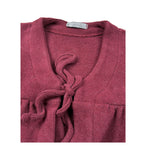U+È Cardigan tinta unita Bordeaux per Neonata UE1954 BORDEAUX U+è 