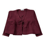 U+È Cardigan tinta unita Bordeaux per Neonata UE1954 BORDEAUX U+è 