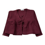 U+È Cardigan tinta unita Bordeaux per Bambina UE1954J BORDEAUX U+è 
