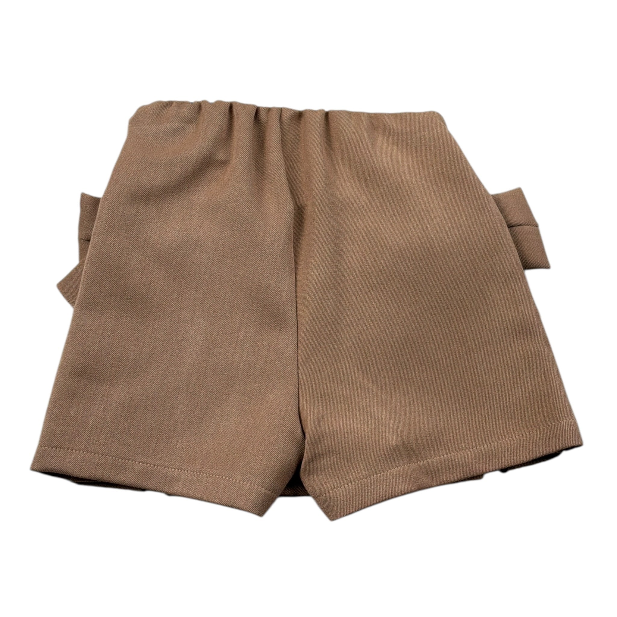 U+È Short tinta unita con Elastico In Vita Beige per Neonata UE1957 BEIGE U+è 