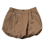 U+È Short tinta unita con Elastico In Vita Cammello per Neonata UE1961N CAMMELLO U+è 
