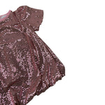 U+È Abito tinta unita Mezza Manica con Paillettes Rosa per Neonata UE1991 ROSA U+è 