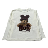 U+È Shirt Girocollo tinta unita con Stampa Panna per Neonata UE2011 PANNA U+è 