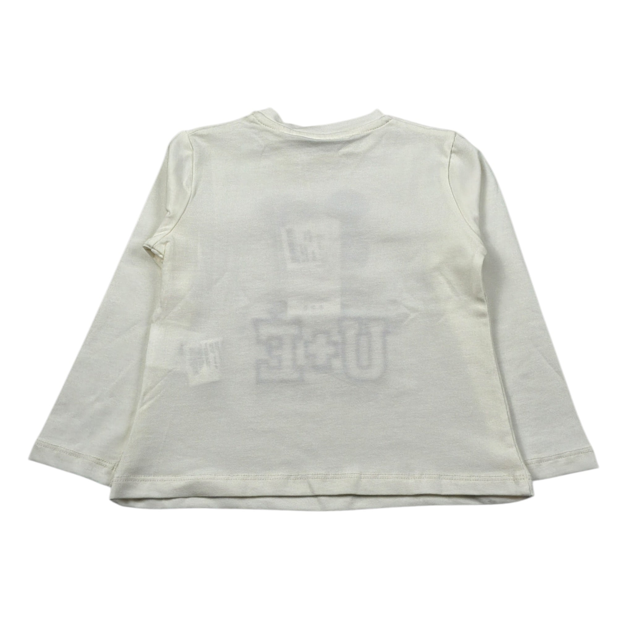 U+È Shirt Girocollo tinta unita con Stampa Panna per Neonata UE2011 PANNA U+è 