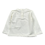 U+È Shirt tinta unita con Stampa Bianco per Neonata UE2038 BIANCO U+è 