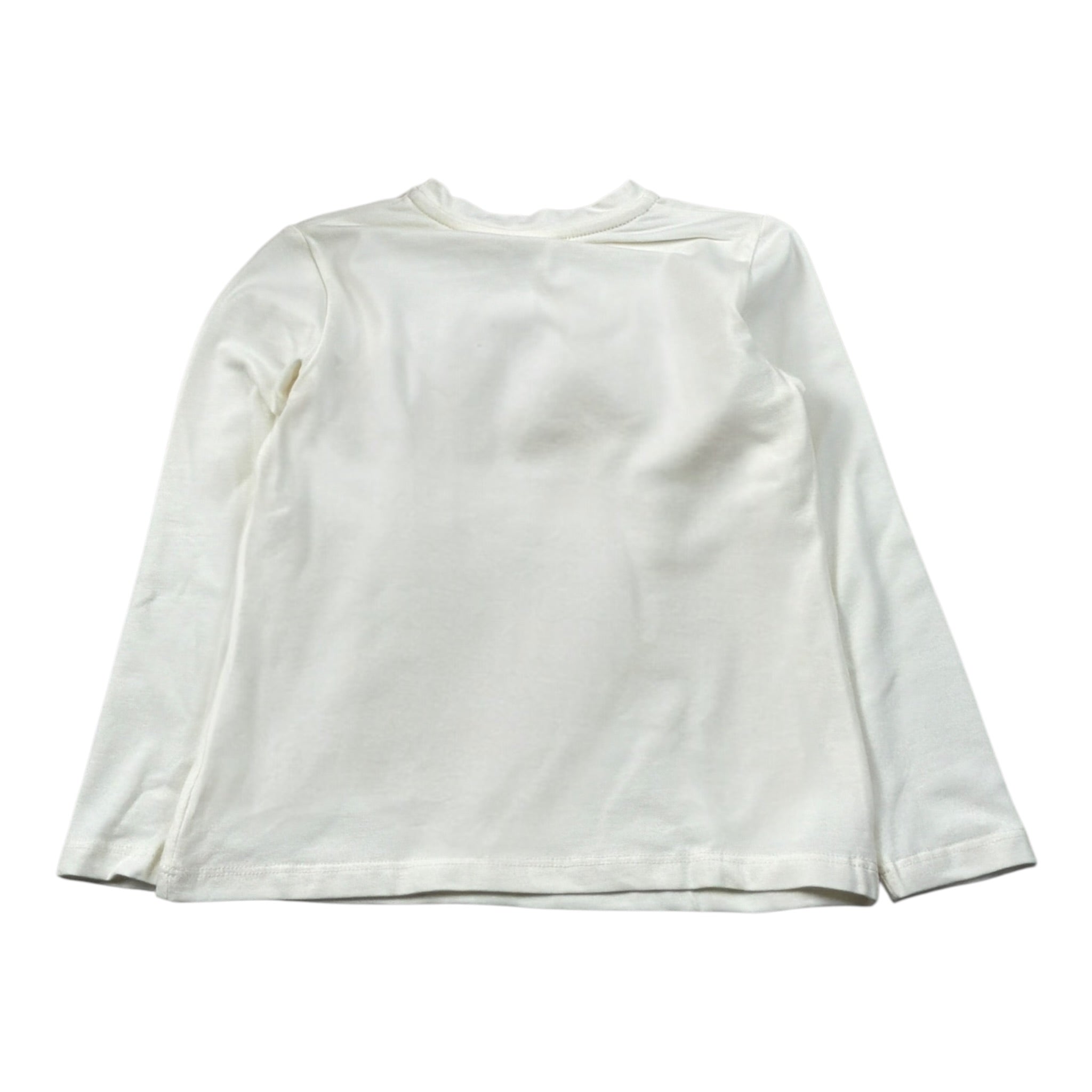 U+È Shirt tinta unita con Stampa Panna per Neonata UE2040 PANNA U+è 
