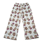 U+È Pantalone tinta unita con Orsi Bianco per Bambina UE2076 BIANCO U+è 