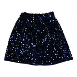 U+È Gonna tinta unita con Paillettes Blu per Neonata UE2082 BLU U+è 