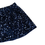 U+È Gonna tinta unita con Paillettes Blu per Neonata UE2082 BLU U+è 
