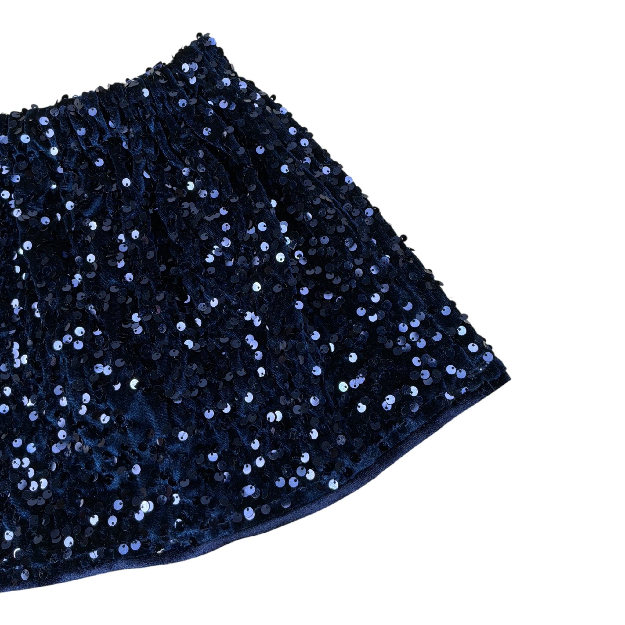 U+È Gonna tinta unita con Paillettes Blu per Neonata UE2082 BLU U+è 