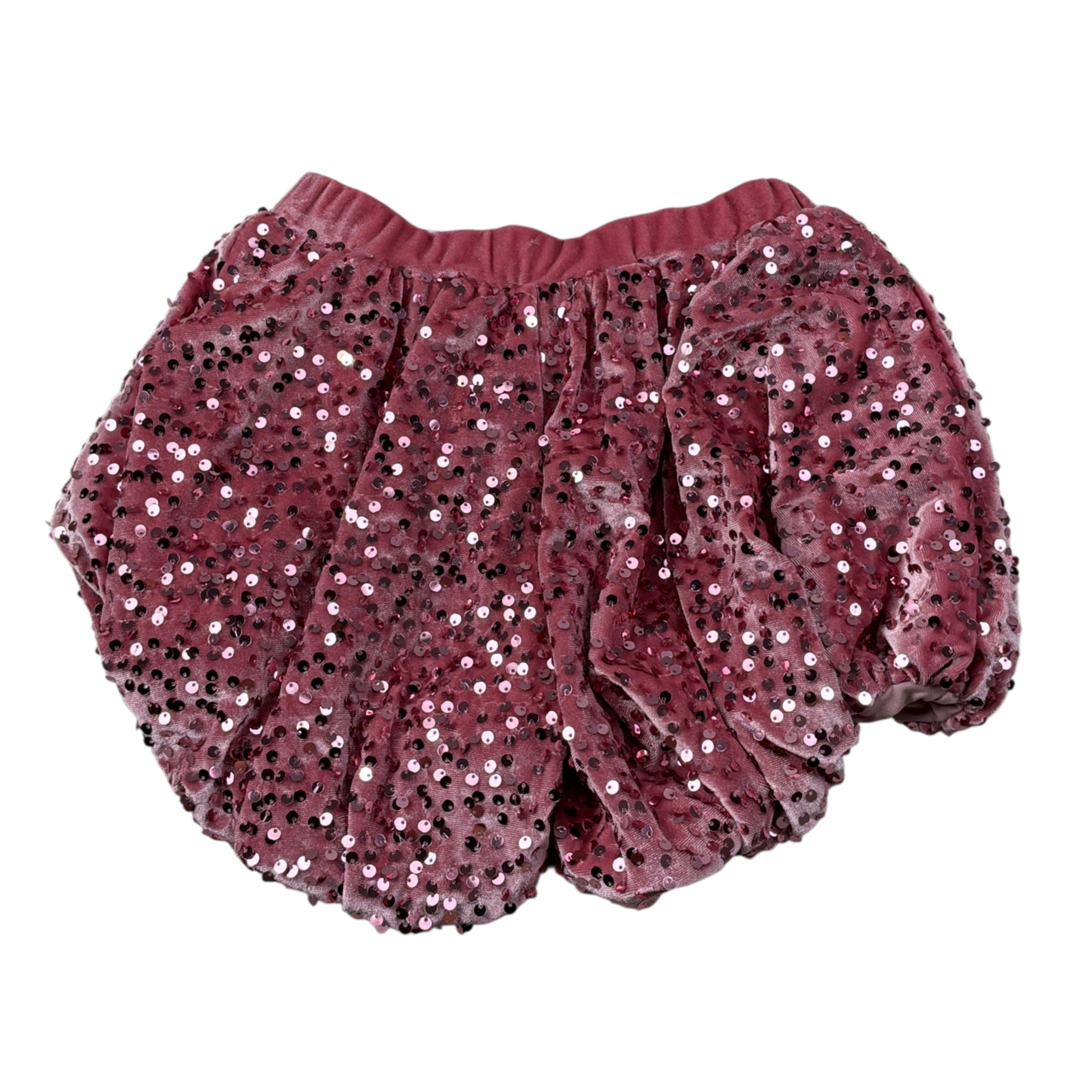 U+È Short tinta unita con Paillettes Rosa per Neonata UE2113XX ROSA U+è 
