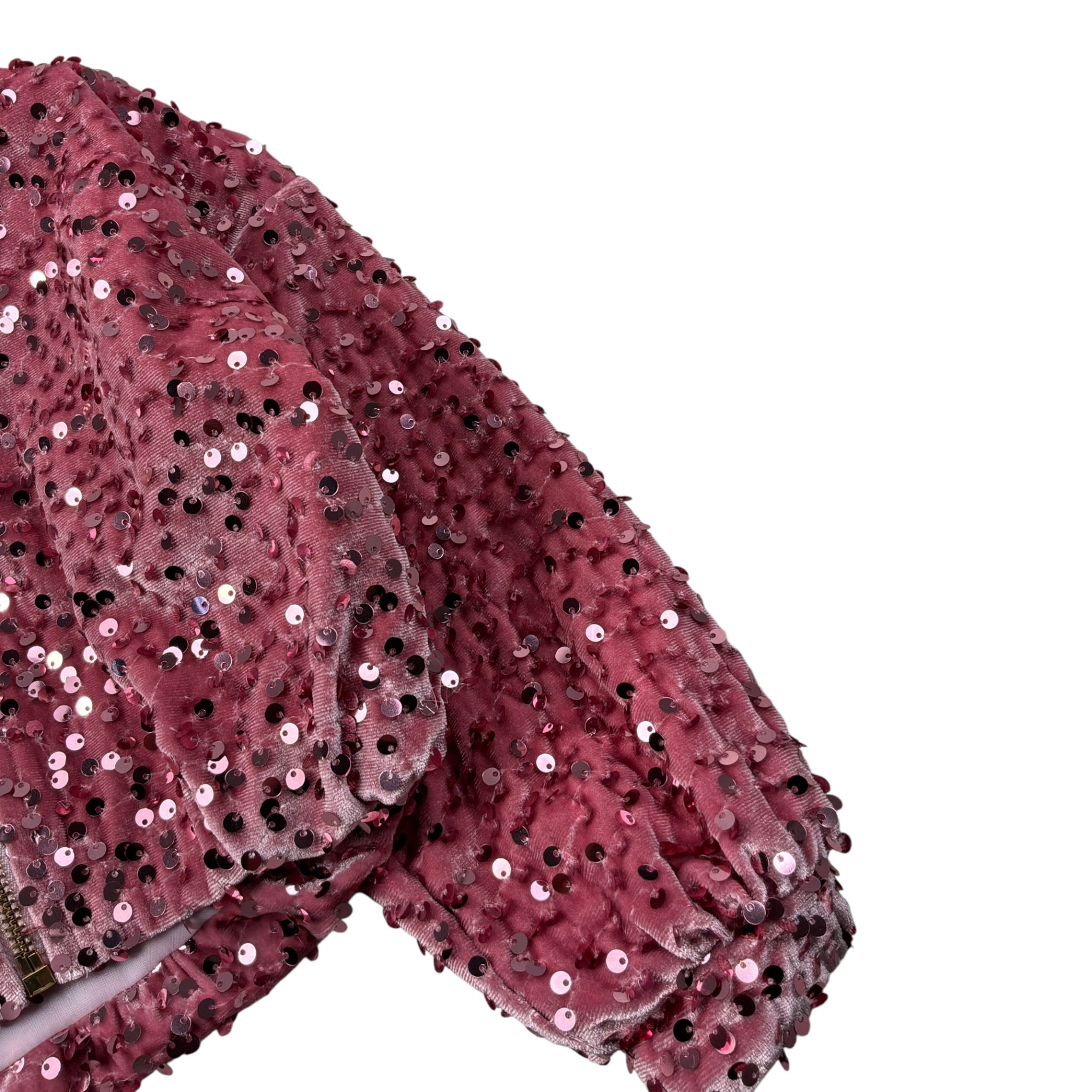 U+È Felpa tinta unita con Paillettes E Cappuccio Rosa per Neonata UE2114N ROSA U+è 