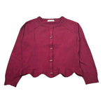 U+È Cardigan tinta unita Bordeaux per Bambina UE2197 BORDEAUX U+è 