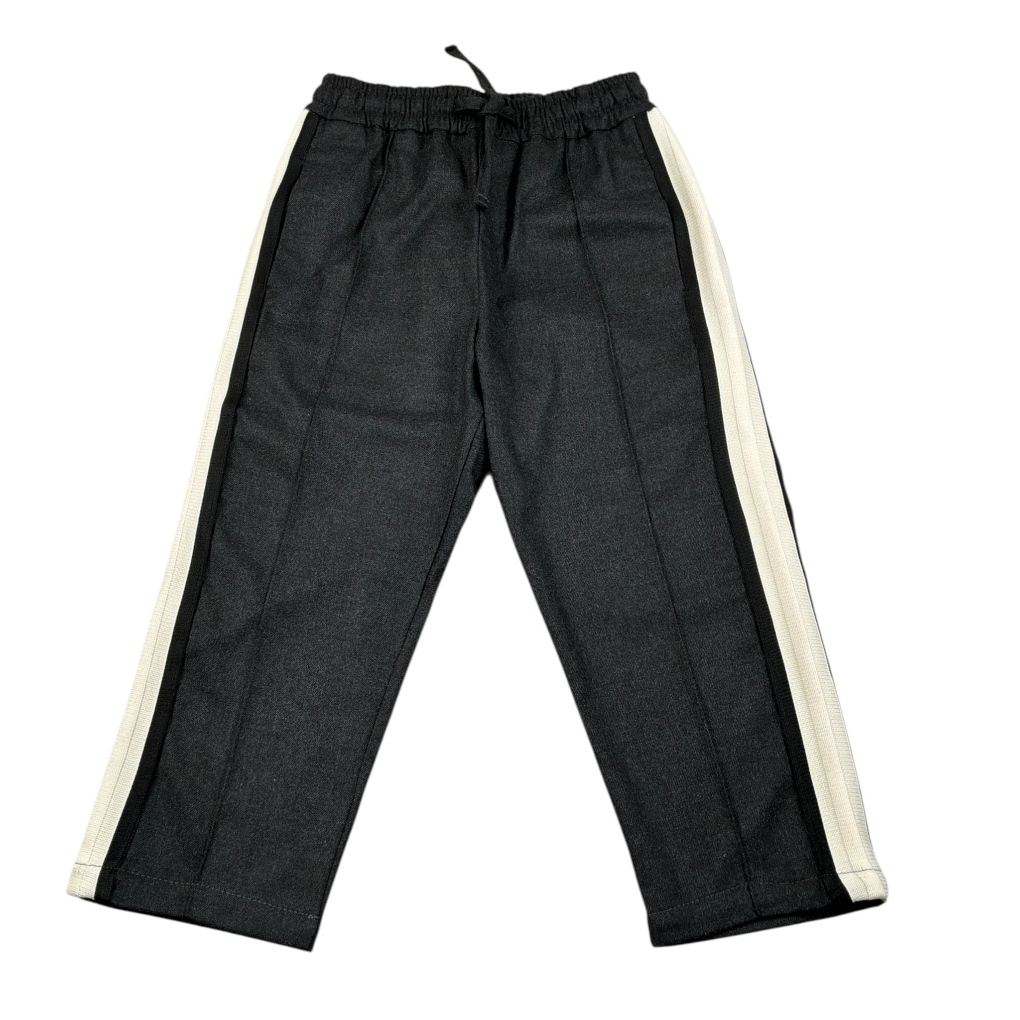 U+È Pantalone tinta unita con Elastico In Vita Grigio per Bambino UEM0661 GRIGIO U+è 