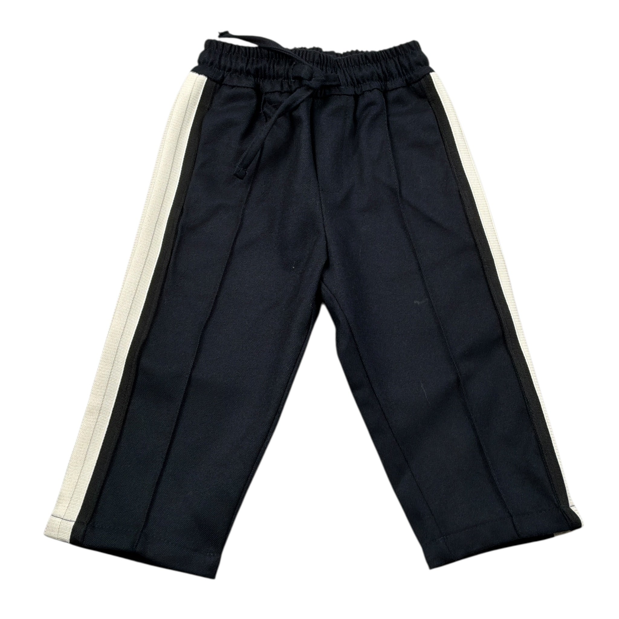 U+È Pantalone tinta unita con Elastico In Vita Blu per Neonato UEM0661N BU U+è 