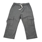 U+È Pantalone tinta unita con Elastico Grigio per Bambino UEM183 GRIGIO U+è 