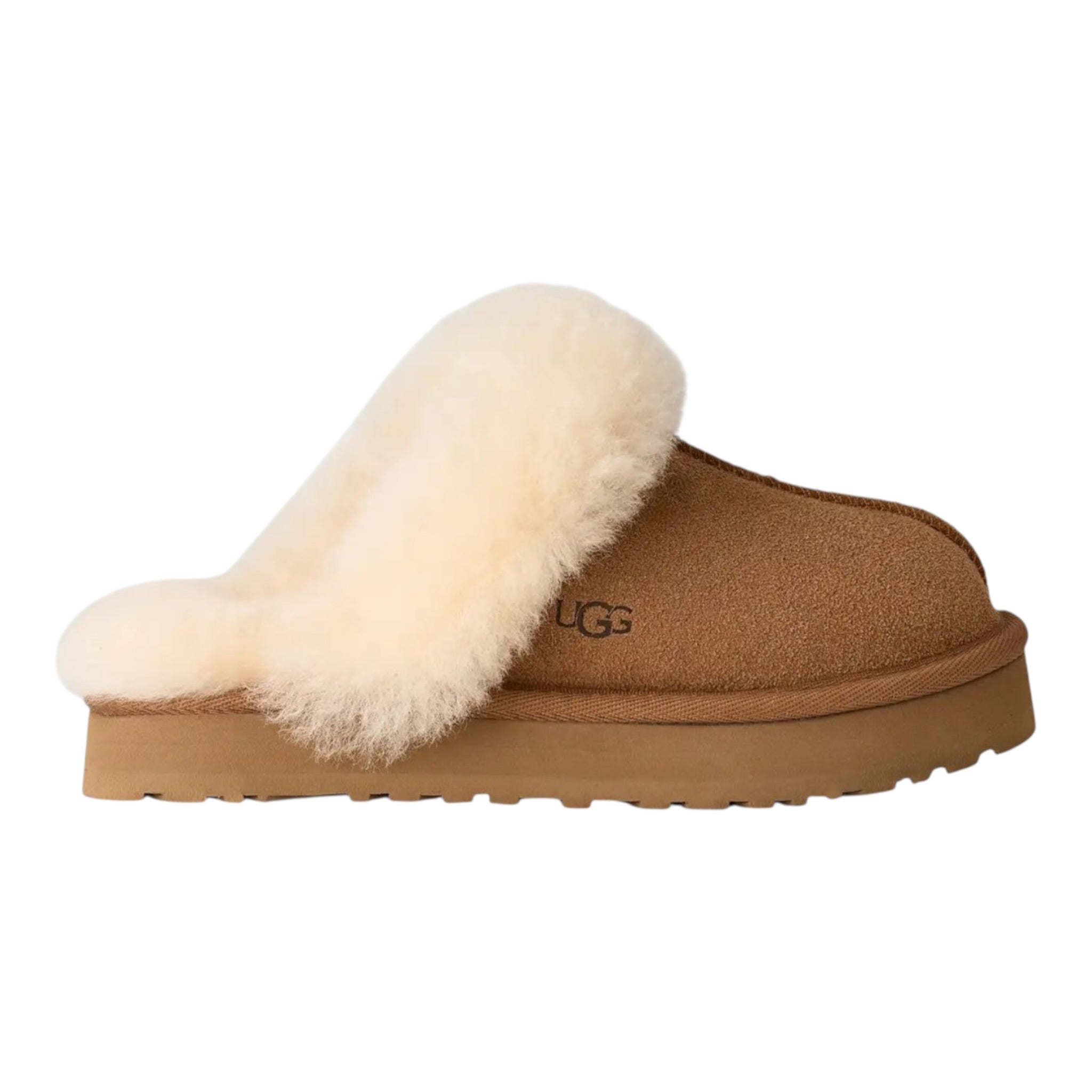Ugg Ciabatta tinta unita con Pelliccia Beige per Bambina 1171199K BEIGE UGG 
