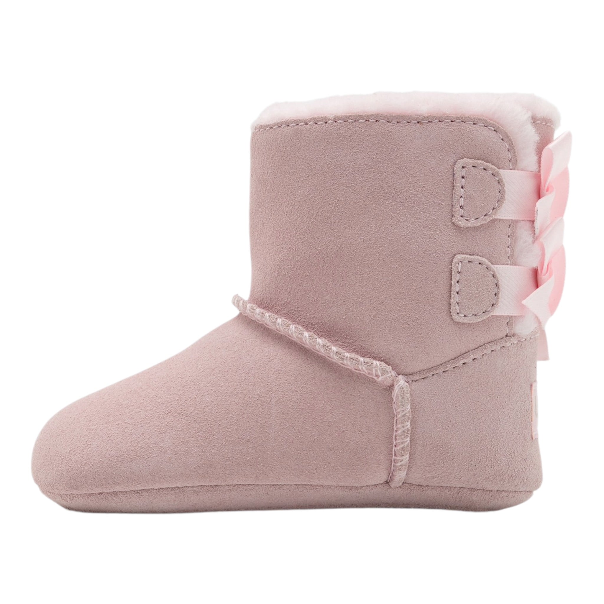 Ugg Stivali tinta unita con Fiocchi Rosa per Neonata I11576921 ROSA UGG 