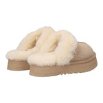 Ugg Ciabatte tinta unita con Pelliccia Beige per Bambina K1171199K BEIGE UGG 
