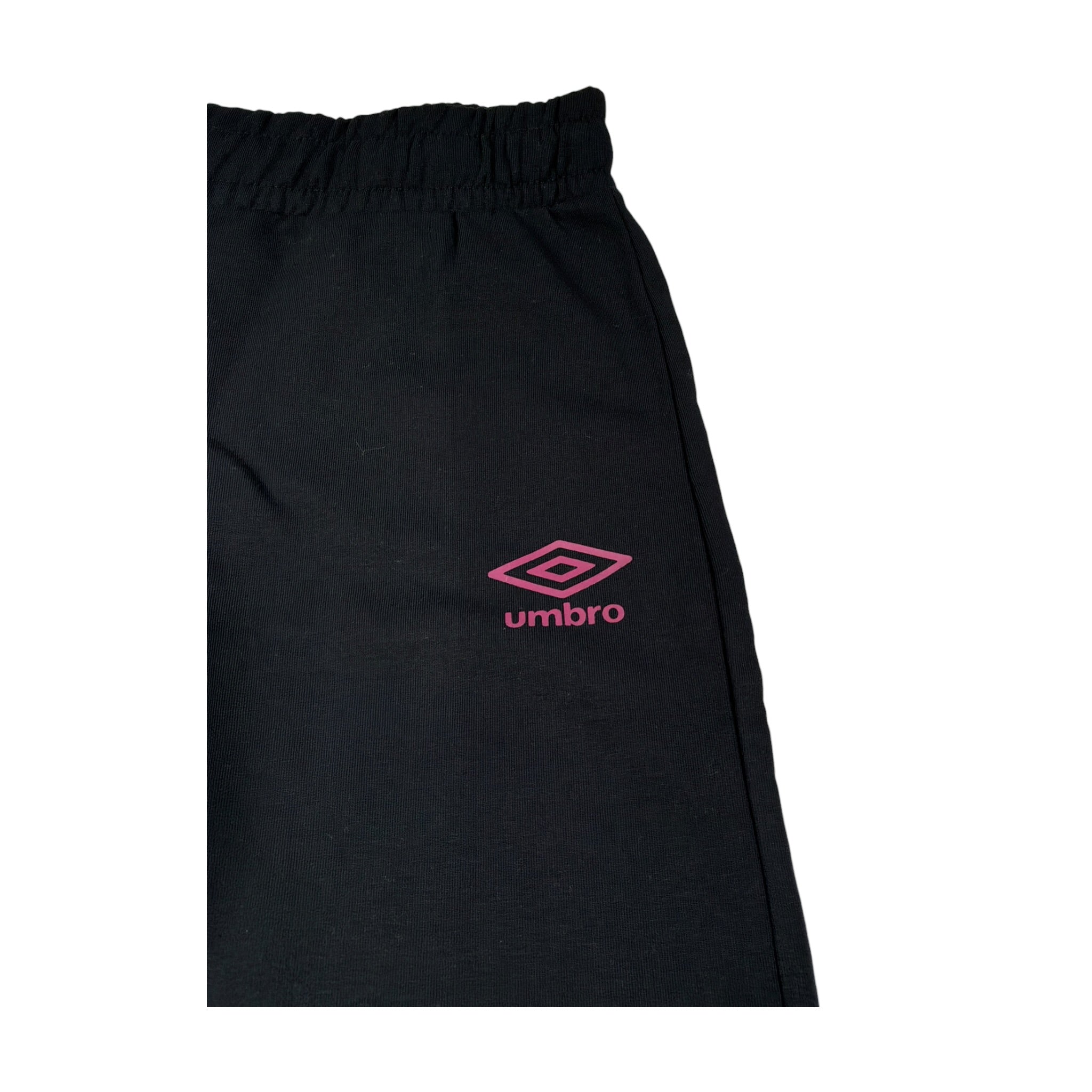 Umbro Pantalone Tuta tinta unita con Stampe Nero per Bambina PNTT NERO UMBRO 