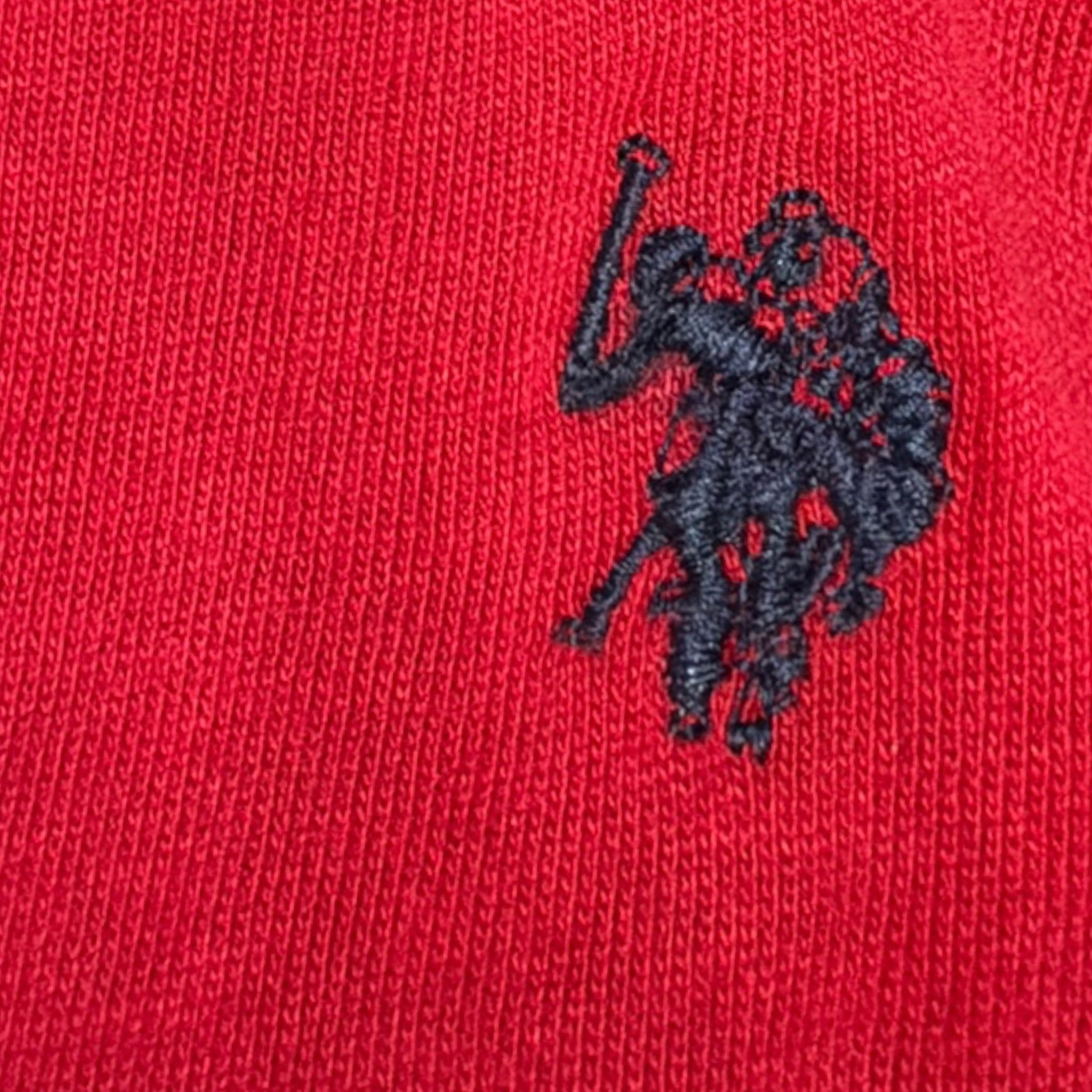 U.S. Pollo Assn Shirt tinta unita con Stampa Rosso per Bambino 000065X ROSSO U.S. POLO ASSN 