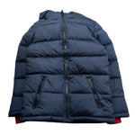 U.S. Pollo Assn Giubbino tinta unita con Zip E Cappuccio Blu per Bambino 000327 BLU U.S. POLO ASSN 