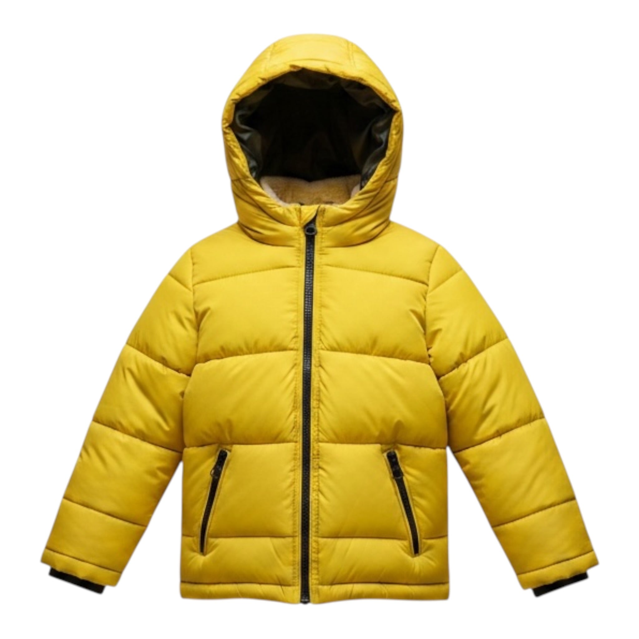 U.S. Pollo Assn Giubbino tinta unita con Zip E Cappuccio Giallo per Neonato 000327XN GIALLO U.S. POLO ASSN 