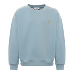 U.S. Pollo Assn Felpa tinta unita Girocollo Azzurro per Neonato 002360 AZZURRO U.S. POLO ASSN 