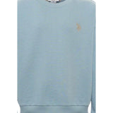U.S. Pollo Assn Felpa tinta unita Girocollo Azzurro per Neonato 002360 AZZURRO U.S. POLO ASSN 