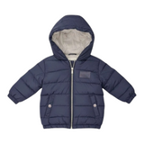 U.S. Pollo Assn Giubbino tinta unita con Zip E Cappuccio Blu per Neonato TIA25024PI BLU U.S. POLO ASSN 