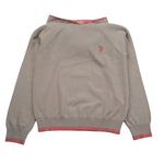 U.S. Pollo Assn Completo 2Pz Maglia-Pantalone tinta unita con Logo Fango per Bambina US631001 FANGO U.S. POLO ASSN 
