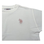 U.S. Polo Assn T-Shirt Girocollo tinta unita con Logo Bianco per Bambina US42610 BIANCO U.S. POLO ASSN 
