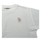 U.S. Polo Assn T-Shirt Girocollo tinta unita con Logo Bianco per Neonata US42610N BIANCO U.S. POLO ASSN 