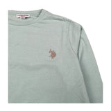 U.S. Polo Assn Shirt Girocollo tinta unita con Logo Verde Acqua per Bambino US42668 VERDE ACQUA U.S. POLO ASSN 