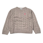 U.S. Polo Assn Maglia Girocollo tinta unita Fango per Bambina US426733 FANGO U.S. POLO ASSN 