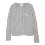 U.S. Polo Assn Cardigan tinta unita con Logo Grigio per Neonata US42675 GRIGIO U.S. POLO ASSN 