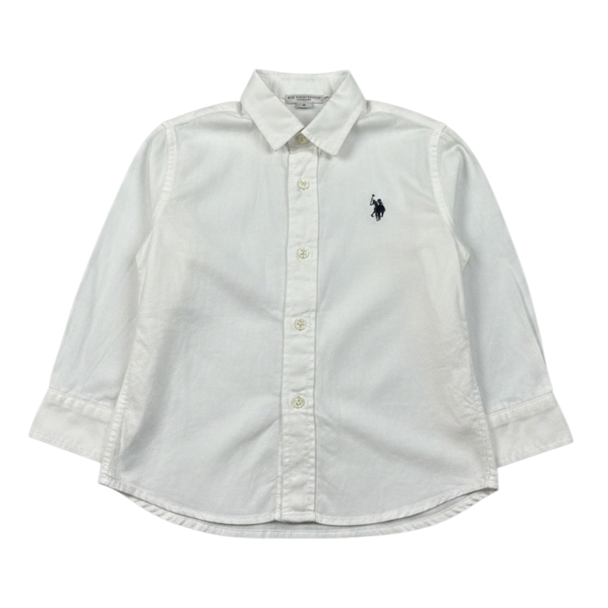 U.S. Polo Assn Camicia Manica Lunga tinta unita Bianco per Neonato USU42504 BIANCO U.S. POLO ASSN 