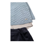 Valentina Bebes Completo 3 Pezzi Maglia-Cintura-Bermuda Azzurro per Neonato HADA7 AZZURRO VALENTINA BEBES 