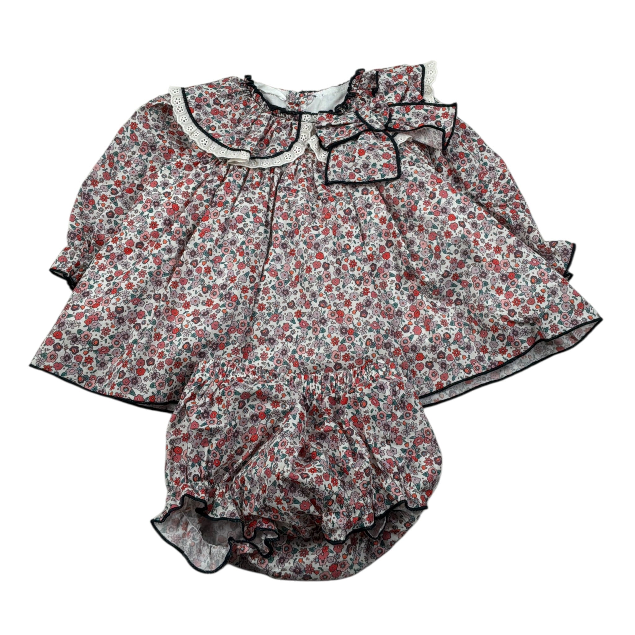 Valentina Bebes Completo 2 Pezzi Camicia-Culotte Panna per Neonata HADA93 PANNA VALENTINA BEBES 