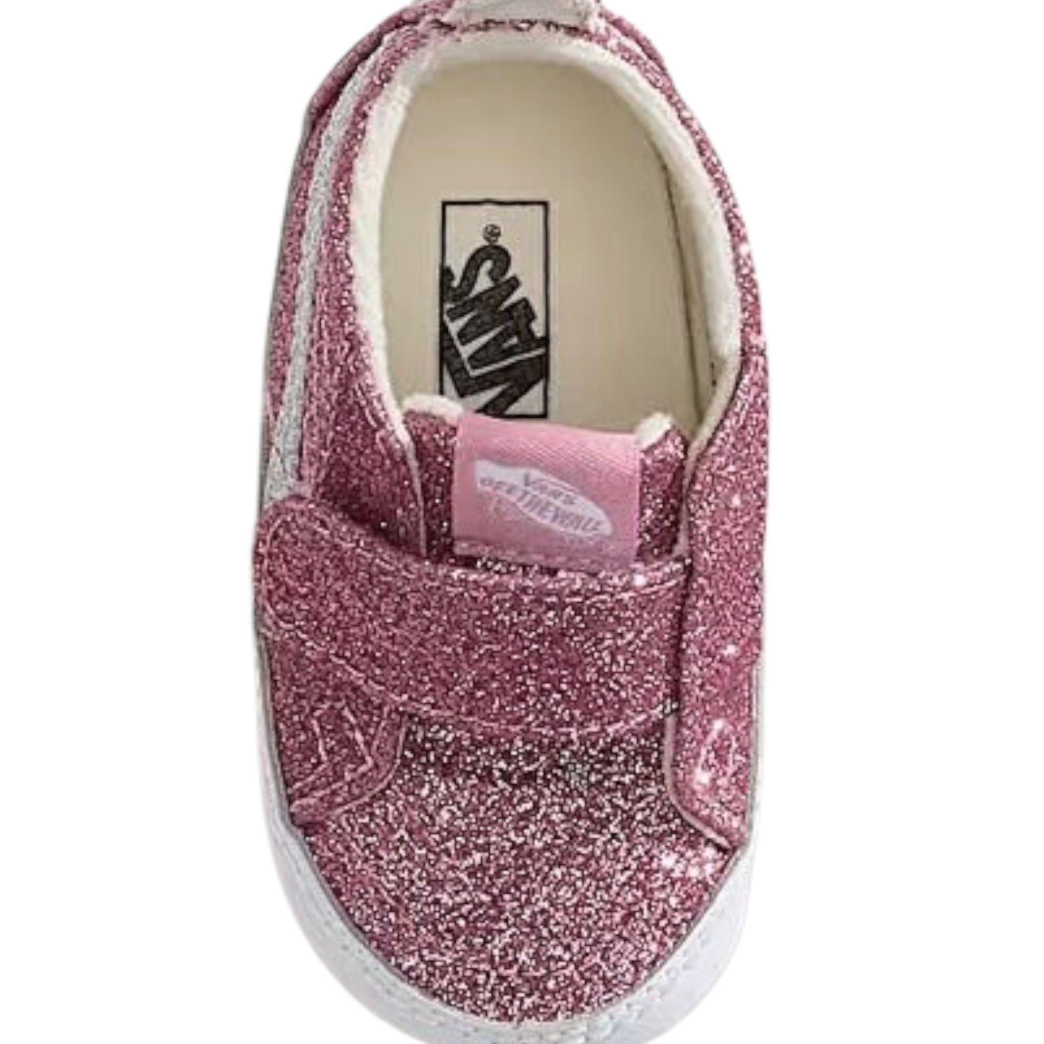 Vans Sneakers Borbide tinta unita Glitterate Rosa per Neonata VN000CRVEN71X ROSA VANS 
