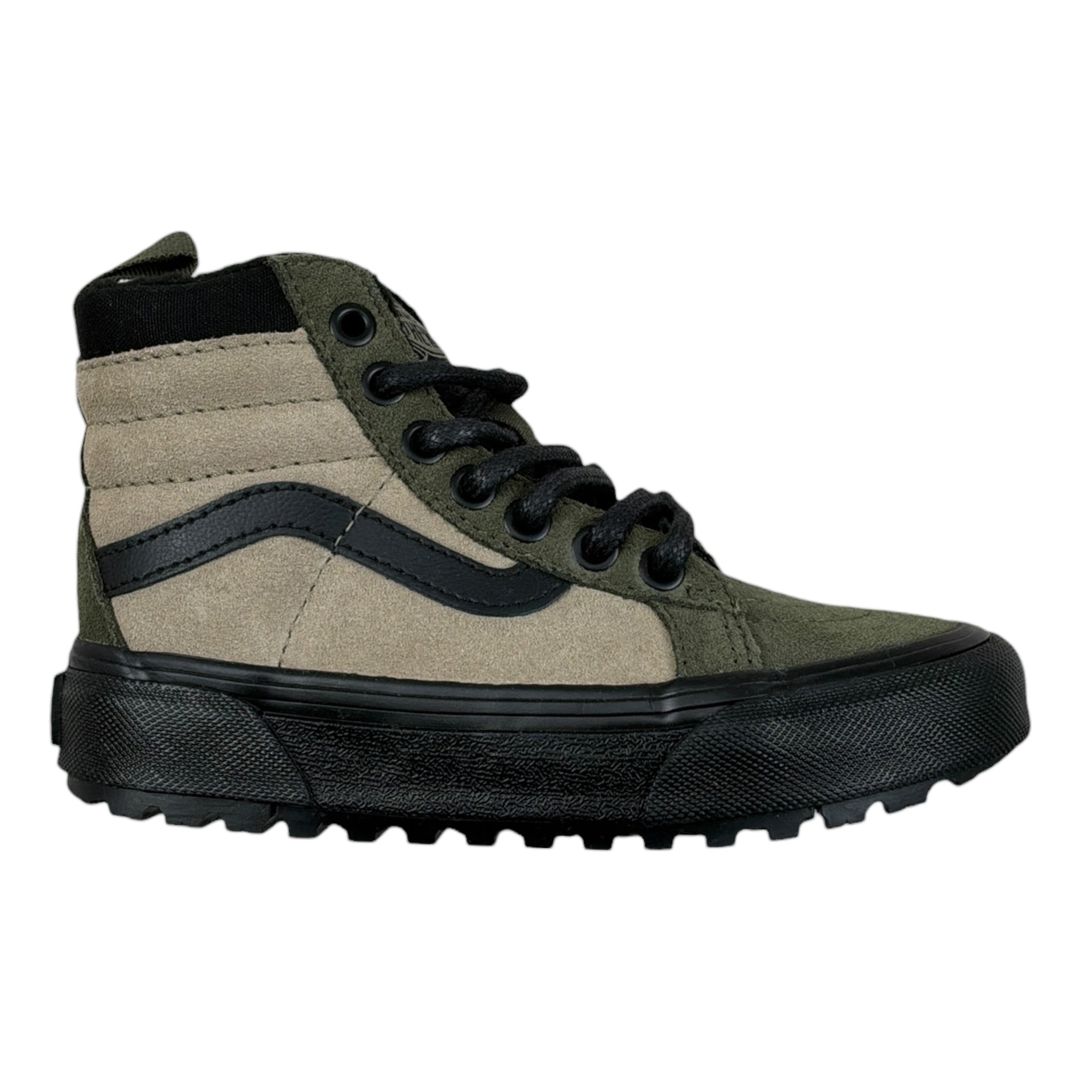 Vans Sneakers Suola Alta tinta unita Verde per Bambino VN000D0HBMV1 VERDE VANS 