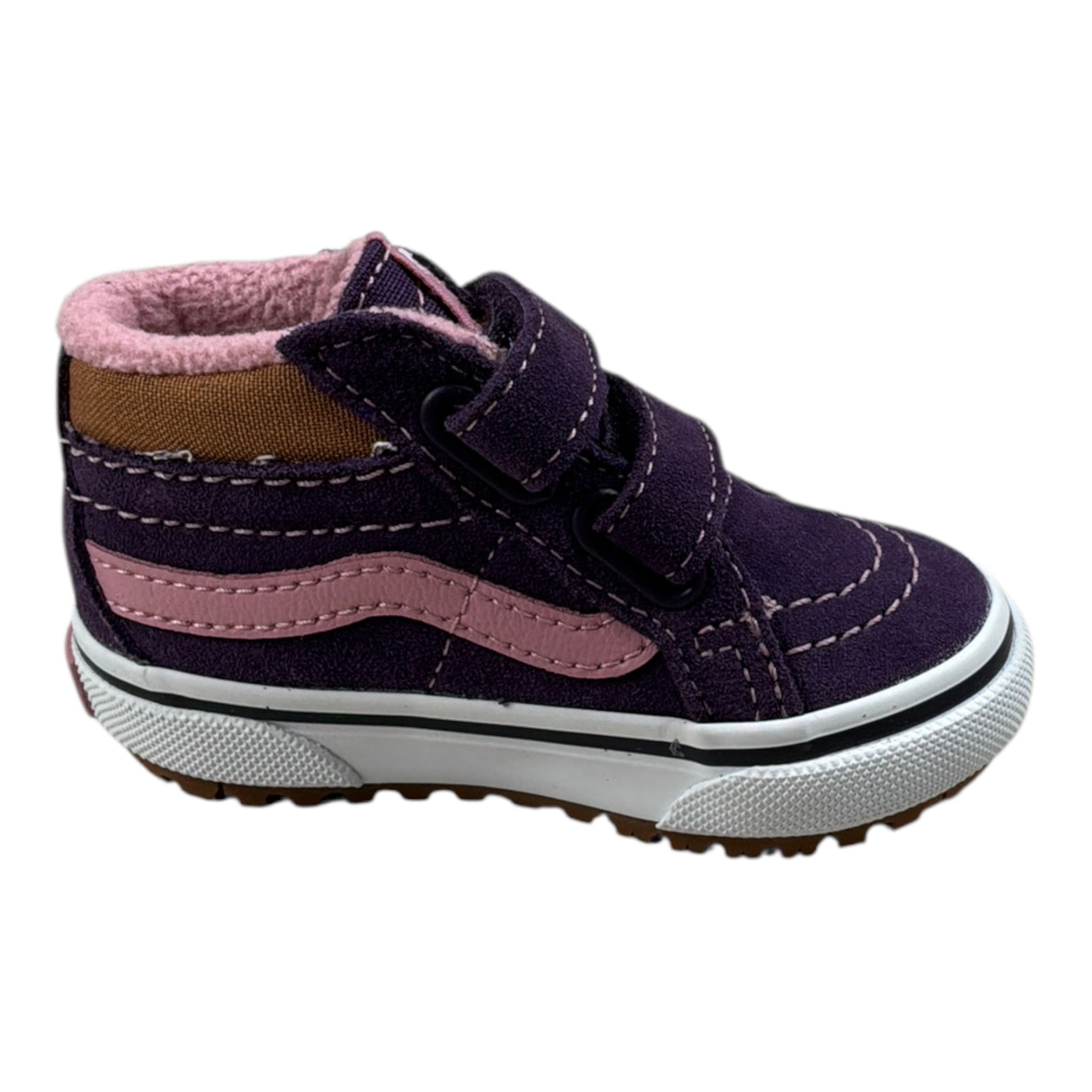 Vans Sneakers tinta unita con Strappi Viola per Bambina VN000D1111E1 VIOLA VANS 