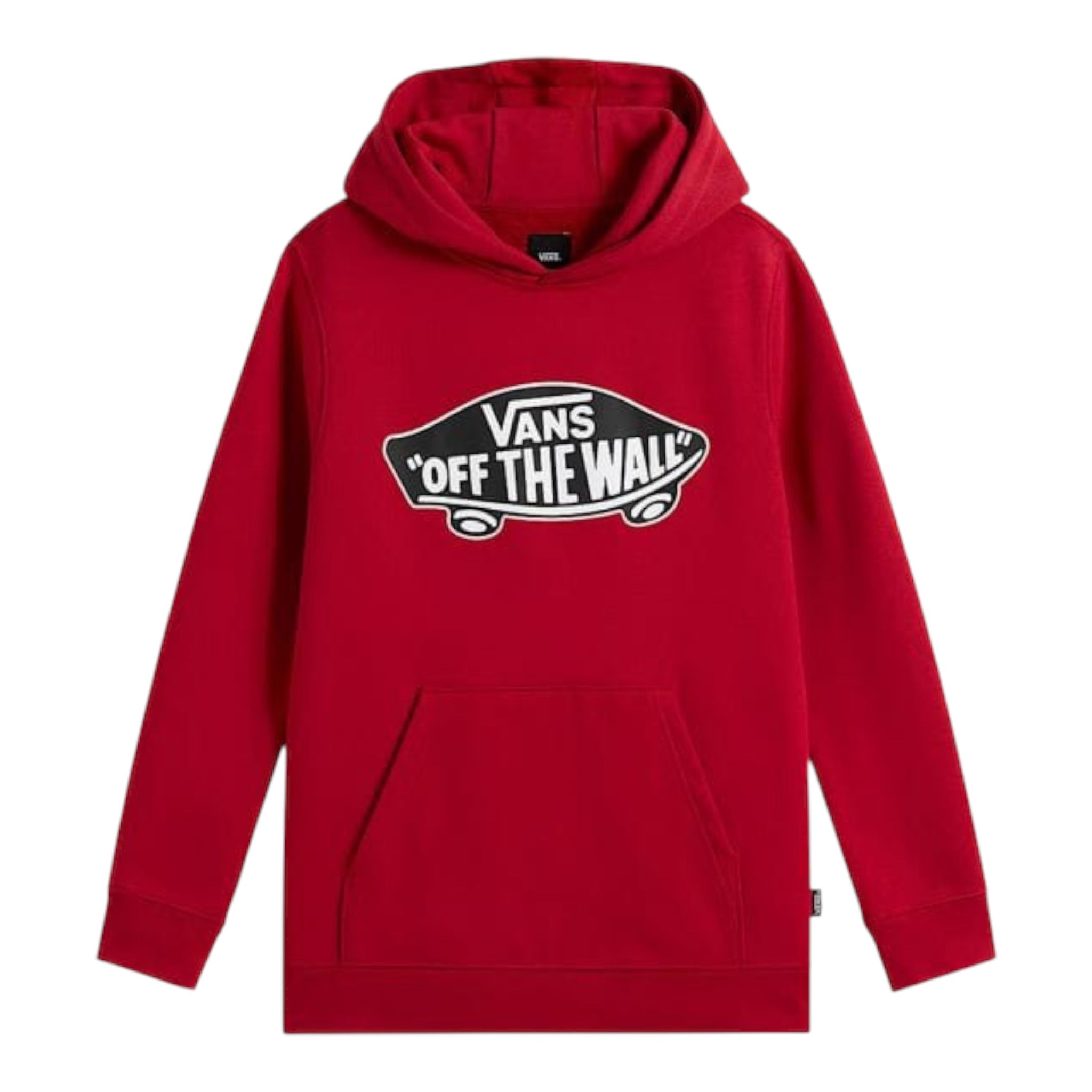 Vans Felpa tinta unita con Cappuccio E Logo Rosso per Bambino VN000JYD14A ROSSO VANS 