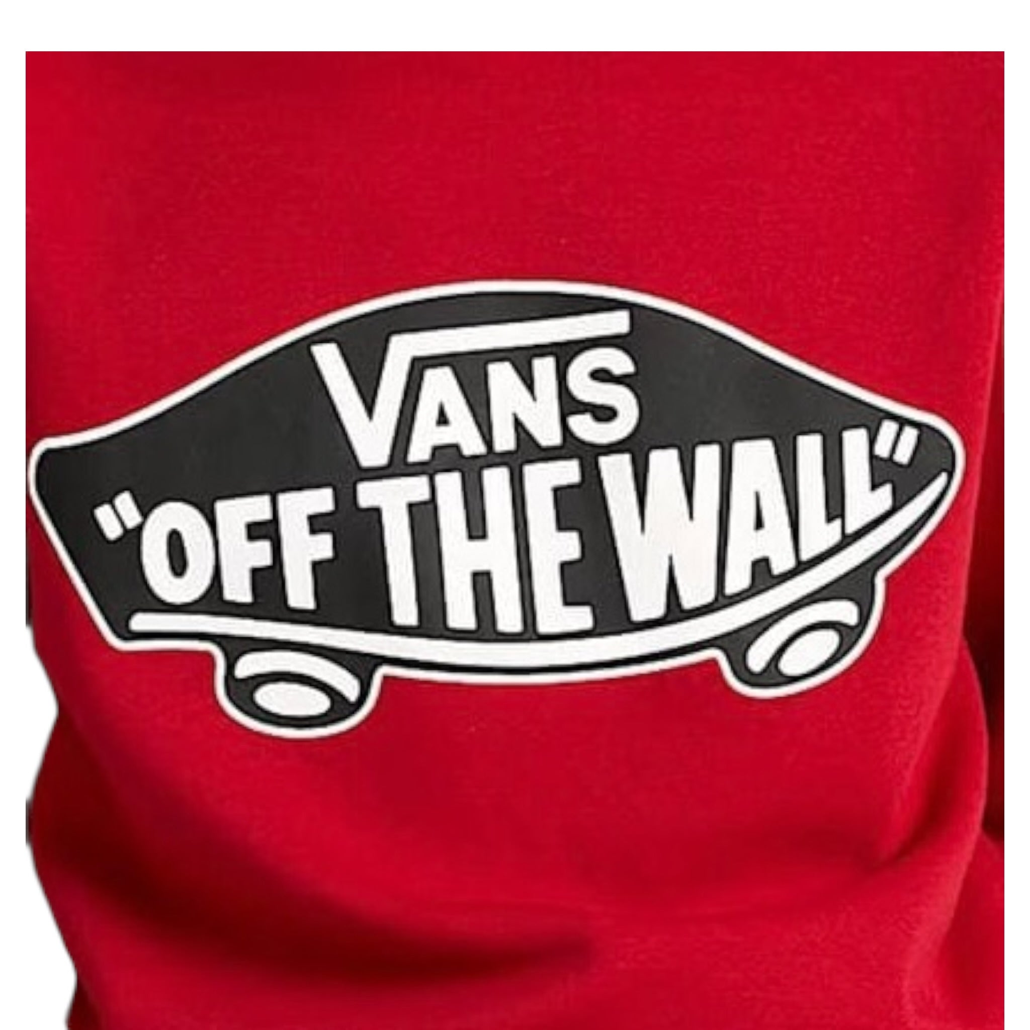 Vans Felpa tinta unita con Cappuccio E Logo Rosso per Bambino VN000JYD14A ROSSO VANS 