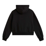 Vans Felpa tinta unita con Zip E Cappuccio Nero per Bambina VN000PPMBLK NERO VANS 