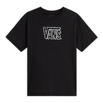 Vans T-Shirt tinta unita con Stampa Nero per Bambino VN000PXTBLK NERO VANS 
