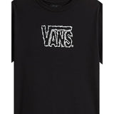 Vans T-Shirt tinta unita con Stampa Nero per Bambino VN000PXTBLK NERO VANS 